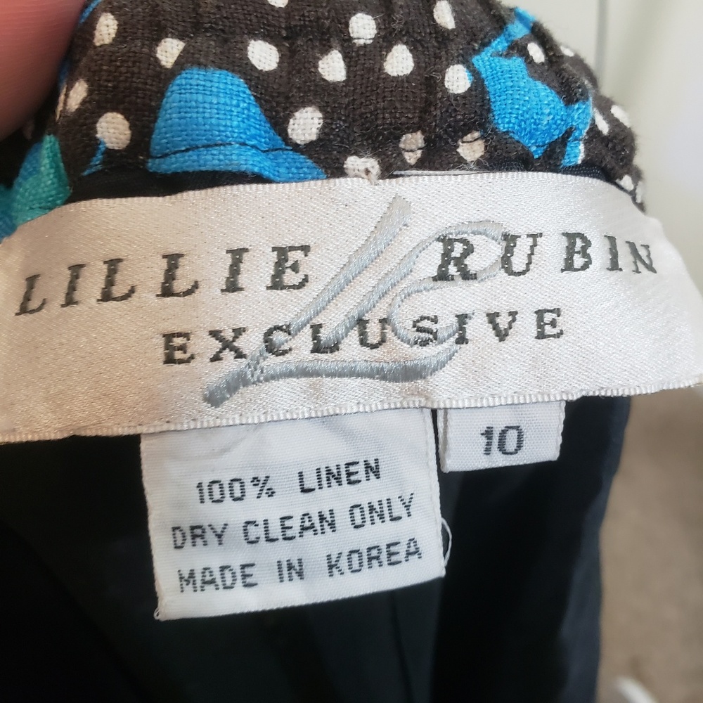 VTG Rare Lillie Rubin Suit 100% Linen EUC - Picture 3 of 5